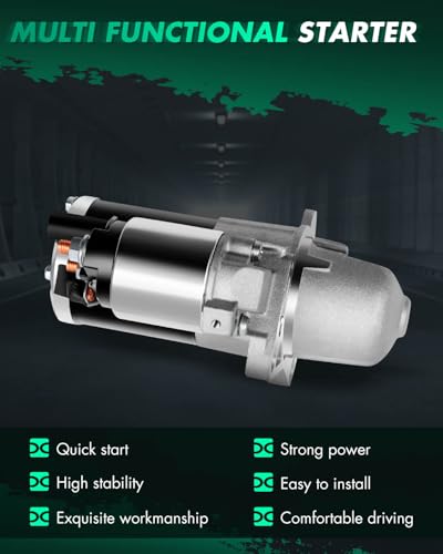 Image of SCITOO Starters Compatible with Cadillac CTS 2005-2007 2.8L / SRX 2010-2011 3.0L / STS 2006-2011 3.6L for Chevrolet Camaro 2010-2011 3.6L SMT0331 17996