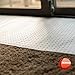 HugsandTails Pet Carpet Protector - Doorway Damage Deterrent and Scratch-Stopper for Cats, Dogs, and Pets, Heavy-Duty PVC Runner, Cut to Fit, Clear, 15 Inches x 48 Inches, Made in The USA