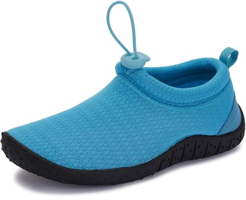 Image of WHITIN Little /Big Kids Amphibious Water Shoes | Boys /Girls Aqua Socks Z1K01 | Slip-On Design for Independent On /Off, Drawstring Keeps Sand & Pebbles Out, Foldable & Lighweight, Camping & Beach Essentials