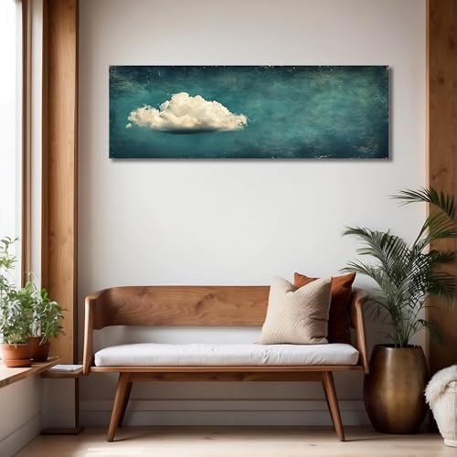 Impression nuage horizontale pour décoration de lit et salon cosy grand format XINBAO - 5