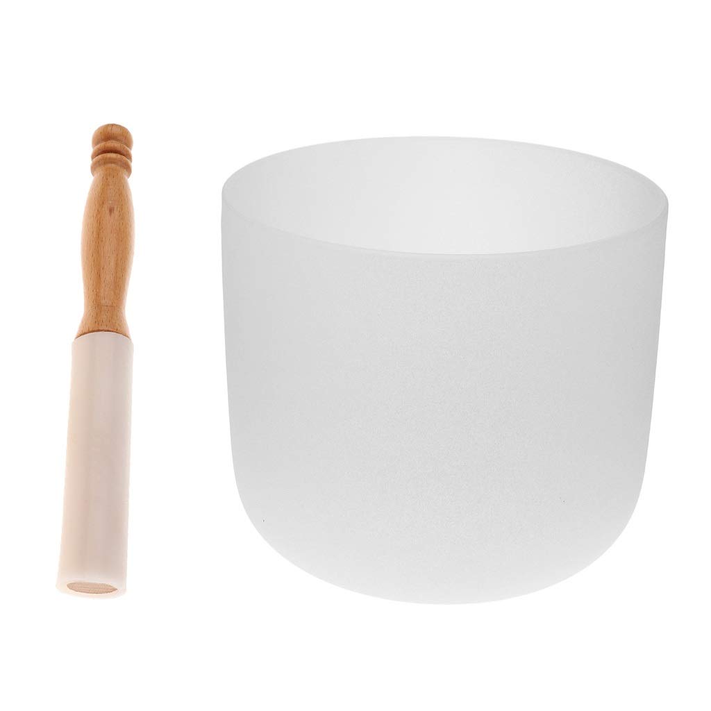 7 cali F Uwaga Quartz Crystal Singing Bowl z gumą Mallet Stick do akcesoriów do jogi