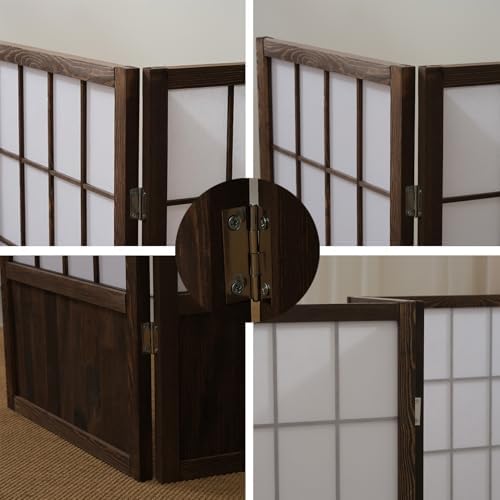 Folding Privacy Room Divider, Freestanding Wood Partition Screen for Enhanced Privacy in Home, Classroom, Office, and Studio