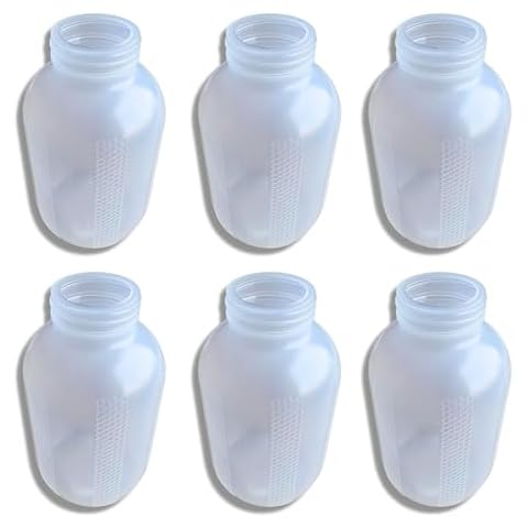 Foxhound Bee Company - Extra Large Plastic Feeder Jars with UV Protection, Small Mouth Neck, Holds Over 1/2 Gallon, Designed for Beekeepers Cover
