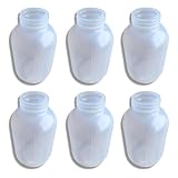 Foxhound Bee Company - Extra Large Plastic Feeder Jars with UV Protection, Small Mouth Neck, Holds Over 1/2 Gallon, Designed for Beekeepers
