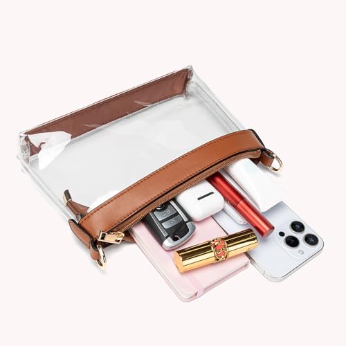 Image of Wuflyover Clear Bag for Stadium Events, Clear Purse for Women