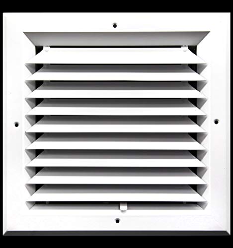 Flash Deals - 50% OFF 8 x 8 (in) HVAC Vent Cover - 1 Way Extruded Aluminum Ceiling Diffuser Square [Outer Dimensions: 11" Width