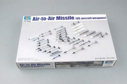 Trumpeter 1/32 US Aircraft Weapons Set: Air-to-Air Missiles Model Kit