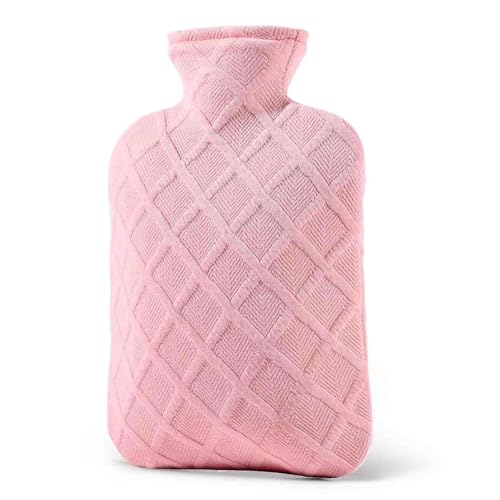 FORICOM Wärmflasche (Rosa, 2L)