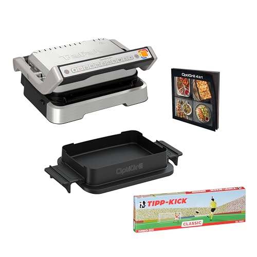 Tefal OptiGrill 4-in-1 Tipp-Kick Edition Kontaktgrill,...