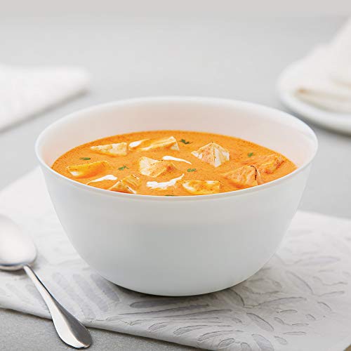 Image of Larah by BOROSIL Opalware Solid Mixing Bowl - 500ml, 750ml, 1L, Set of 3, White