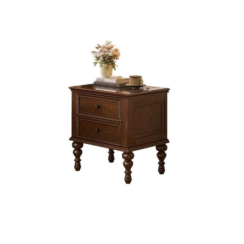 MIROOOO Mesita de Noche Mesilla de Noche pequeña de Madera for Dormitorio, Armario Alto de Almacenamiento Sencillo Mesas Auxiliares Mesita de Noche para Dormitorio