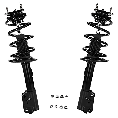 Image of Detroit Axle - AWD Front Struts Kit for Ford Explorer 2011 2012 2013, 2 Struts with Coil Spring 2 Lower Control Arms with Ball Joint 4 Front and Rear Sway Bar Links Suspension Replacement