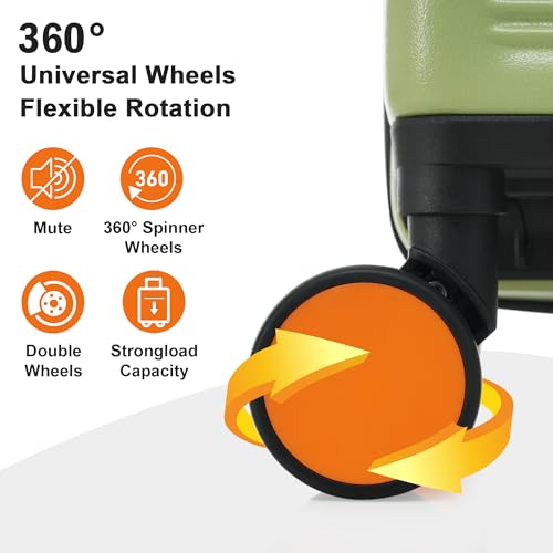 Contrast Color Hardshell Luggage 24inch Expandable Spinner Suitcase with TSA Lock Lightweight3