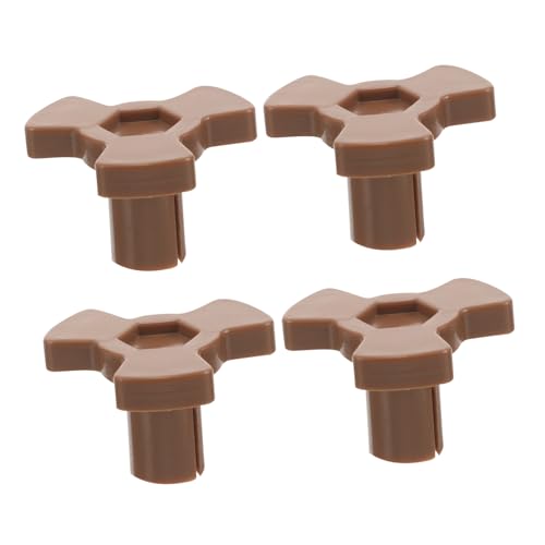 FIXOSHEE 4 piezas Soporte para Microondas Acoplador Giratorio Resistente y Duradero Repuesto para Bandeja de Horno Eje de Plato Giratorio de Plástico Resistente Accesorio Práctico para
