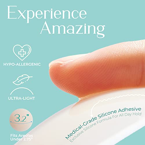 Nipple Covers for Women - Thin Reusable Petals With Case, Hypoallergenic Coverings, Classic Kit4