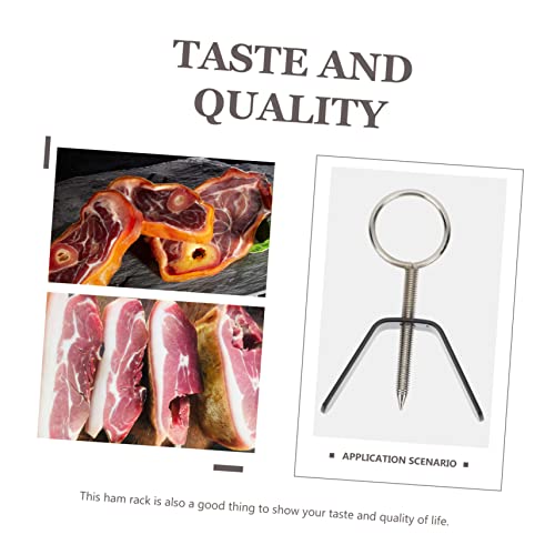 Zerodeko 2 Sets Ham Stand Household Tools Stand Up Chicken Roaster Ham Holder Serrano Restaurant Ham Holder Ham Rack Folding Bracket Ham Accessories Spanish Ham Fixing Holder Original #TOP3