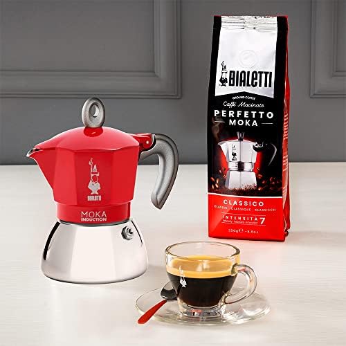 Bialetti 0006946 Moka Induction Stovetop Coffee Maker, 6 Cups, Red 3