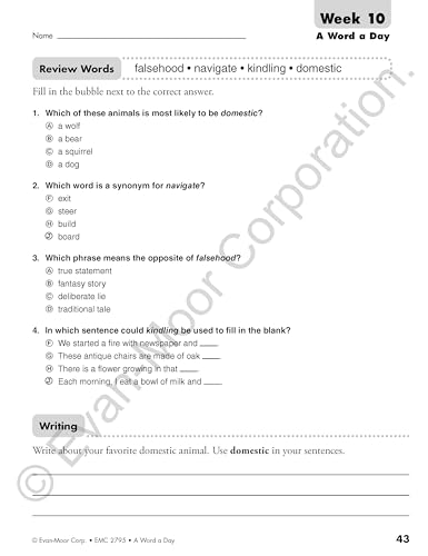 A Word a Day, Grade 5 Teacher Edition - Image 5