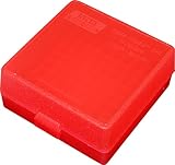 MTM P-100-22M-29 Rim Fire Box (100 Mag), Clear Red