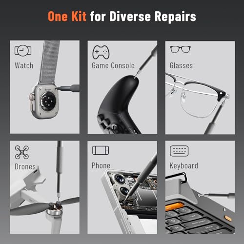 KATERK 42-in-1 Mini Screwdriver Set - Precision Small Magnetic Screwdriver Set Repair Tool Kit for Phone - image 7