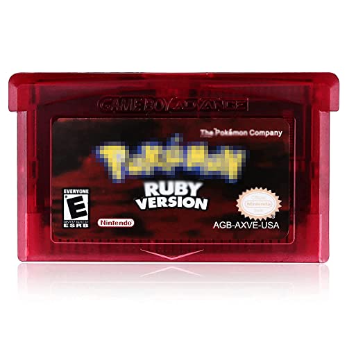 KOMJINGY 5 Pcs Gameboy Games Include Emerald Ruby Sapphire FireRed LeafGreen Version GBA Game, Pokeemon Gameboy Advance Games Third-Party Game Cards Compatible with GBM/GBA/SP/NDS/NDSL. - Thumbnail 7