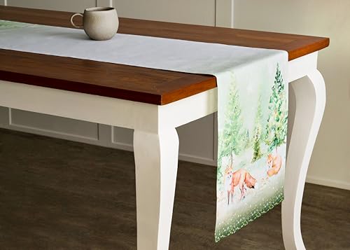 Maison d'Hermine Tischläufer 100% Baumwolle Einlagig (50 cm x 150 cm) – Ansicht 6