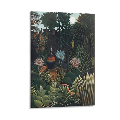 Henri Rousseau The Dream Tropical Jungle Canvas Printing Wall Art
