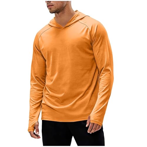 Camisetas de manga larga para hombre sudadera cremallera disfraz vigilante de la playa naranja S