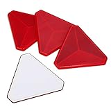 🚙Adecuado para --- Este paquete incluye 4 reflectores triangulares que garantizan una conducción segura por la noche. Aplicar a camiones, máquinas agrícolas, automóviles, camiones, postes de puertas, tractores, vehículos recreativos, caravanas, remolques, etc.