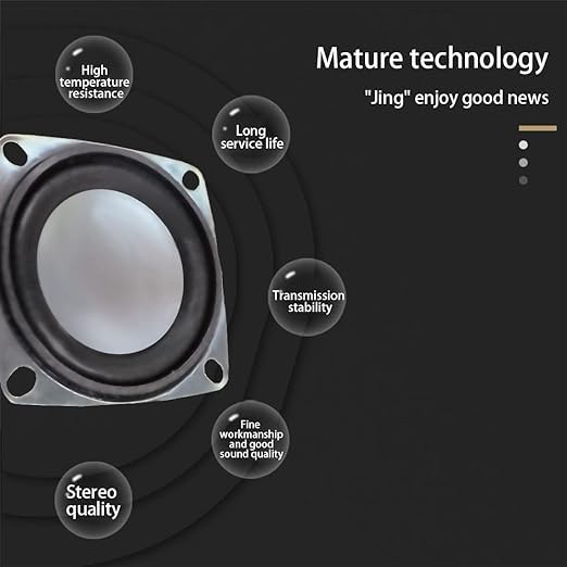 Image of SP Electron 2 inch 4Ohm 3W Full Range Audio Speaker Stereo Woofer Loudspeaker for Arduino (Pack of 2)