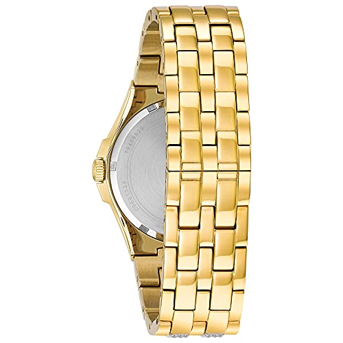 Image of Bulova Crystal Quartz Mens Watch, Stainless Steel , Two-Tone (Model: 98B174)