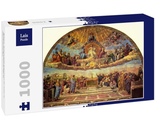 Lais Puzzle Rafael - Stanza Della Segnatura para Julio II, Glorificación (Disputa) del Santísimo Sacramento del Altar 1000 Piezas