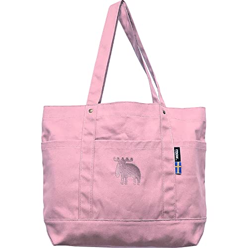 モズ スゥェーデン moz 帆布トート L アプリコットベージュ