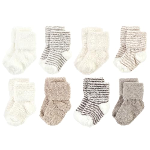 Image of Hudson Baby baby-girls Cotton Rich Newborn and Terry Socks