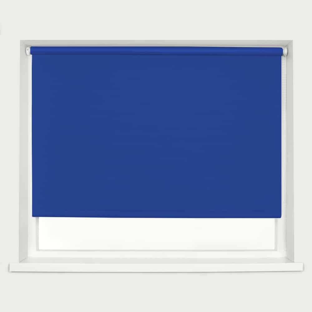 Blackout Roller Blind - Electric Blue / 160cm / 240cm