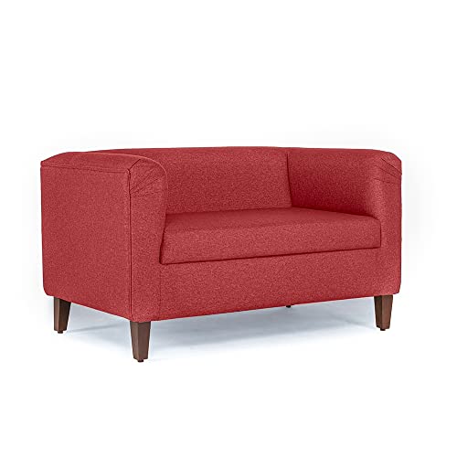 Image of Wakefit Sofa Set | 3 Year Warranty | Sofa 4 Seater, 4 Seater Sofa for Living Room, Wooden Sofa Set, Sofa Set 2+1+1 Seater - Miami(Omega : Red)