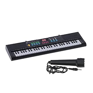 Alomejor Clavier Piano Instrument 61 Touches Électrique Numérique Multifonctionnel avec Microphone MQ6186 - Les Beatles, Paul McCartney, John Lennon, RIngo Starr, George Harrison