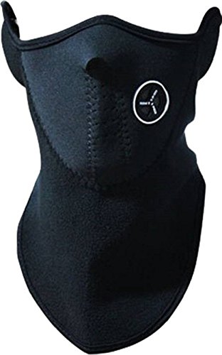 Photron PH-MSK50 Neoprene Neck Warm Half Face Mask Winter Sport Mask Anti Fog Windproof Bike Bicycle Cycling Mask Ski Snowboard Outdoor Masks Dustproof, Black