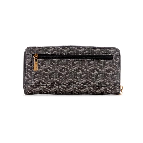Image of Guess Women's Black Printed Wallet| Ladies Purse Handbags | Gift For Ladies