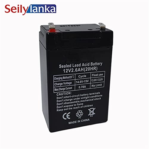 12V 2.6AH Accumulatori sigillati a batteria Lampada da tavolo ricaricabile con acido al piombo Altoparlante per dispositivo luminoso a LED Presa di fabbrica di alta qualità