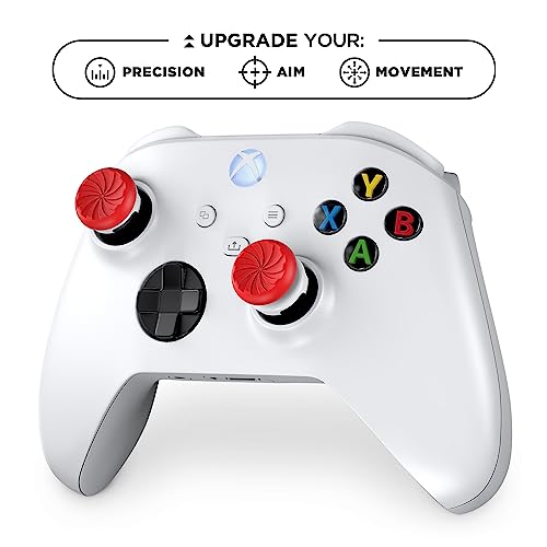 Image of KontrolFreek FPS Freek Inferno for Xbox One and Xbox Series X Controller | Performance Thumbsticks | 1 High-Rise, 1 Mid-Rise | Red /White