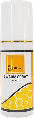 Easy to Apply and Safe to Use Natural Swarm Spray Honey Bee Swarm Attractant Bottle Garden Spray for Beekeepers, 3.4 oz | USA Brand