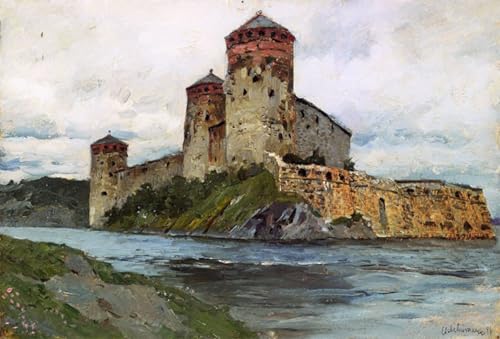 Lienzos fotos de alta calidad Fortezza Finlandia de Isaac Levitan en gran formato 60x90cm