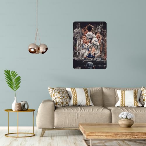 Image of Zesta Bathroom Decor Items Washroom Decor Tin Sign | Aesthetic Posters Wall Poster for Bedroom | Magnetic Cafe Decoration Items / Restaurant Decorations Items | Quirky Home Decor Bar Accent (Rolando (3))