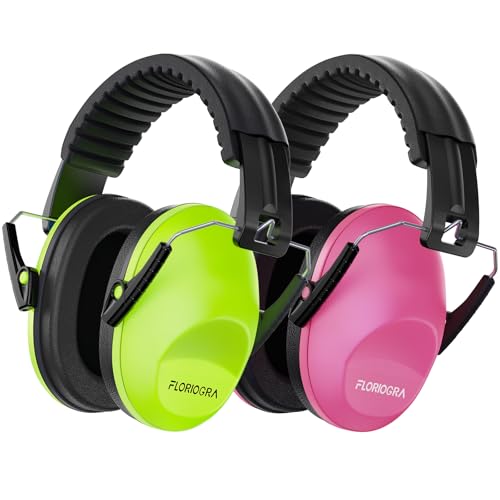 Image of Floriogra 2 Pack Noise Canceling Headphones for Kids, Kids Ear Protection Earmuffs for Autism, Toddler, Children, Noise Cancelling Headphones Sound Proof Earmuffs for Concerts, Air Shows, Fireworks