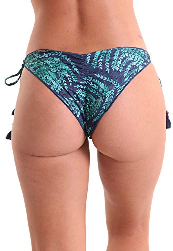 Calcinha Biquíni Avulso Ripple Vertical Garden - Estampa Azul Marinho Vertical Garden - GG