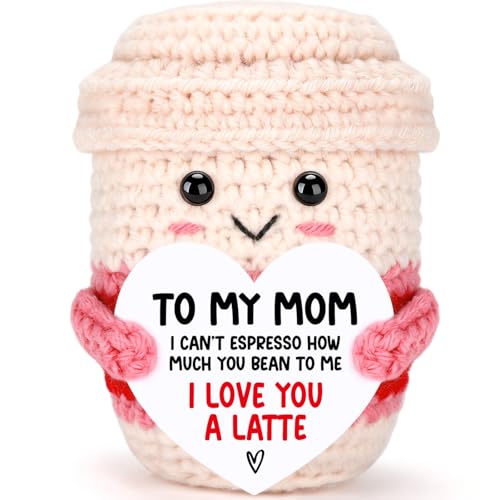 Nurse Week Gifts for Women Female Nurse Appreciation Practitioner RN Nurses Gift 2026 Nursing School Graduation Gifts for Student Preceptor Handmade Crochet Pink Coffee Mug for Mom Sister Friend