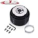 AJP Distributors Upgrade JDM 6 Hole Bolt Pattern Steering Wheel Adapter Hub Removable Quick Release Connector Boss Kit Compatible/Replacement For Eclipse 1G 2G 3G DSM Talon Laser Galant Lancer Mirage