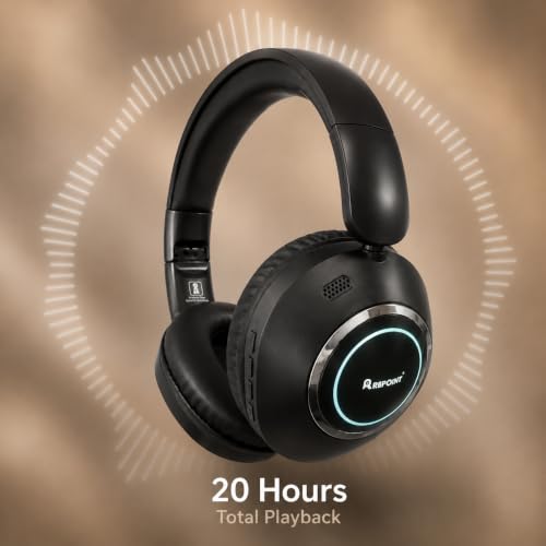Image of RASSFOAT X7 RGB Wireless Headphones - Powerful Sound, 30H Playtime & Stunning 7-Color RGB Lights. Foldable, Comfortable, and Perfect for Music, Gaming, Movies & Calls-Anywhere, Anytime.