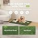 HQ4us Dog Grass Pad with Tray Large 34”×23” Dog Litter Box Toilet with 2×Artificial Grass for Dogs with Hemmed Edge, Pee Pads for Dogs, Realistic, Less Stink, Potty for Balcony